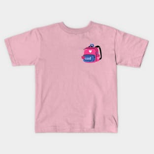 Pink Cool BackPack Kids T-Shirt